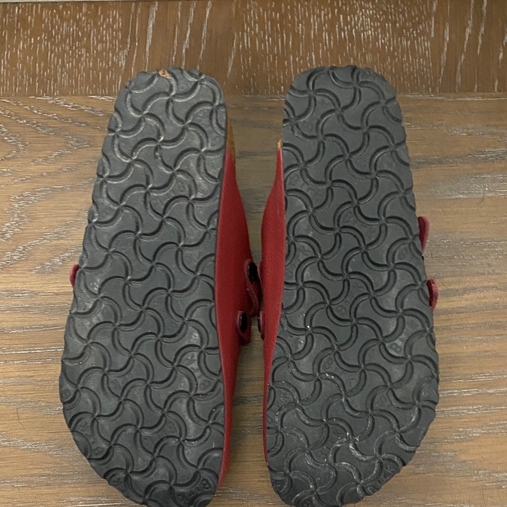 Birkenstock Cherry Red Clogs - Picture 4 of 4